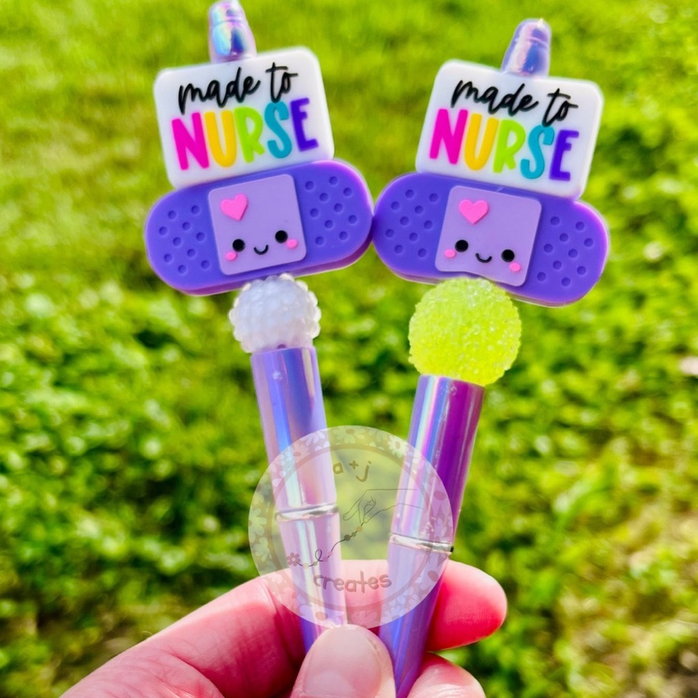 Made to Nurse Beaded Bandaid Pen